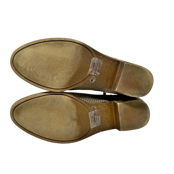 Lucky Brand Breona Tan Suede Laser Cut Booties Size 8 - Picture 6 of 8